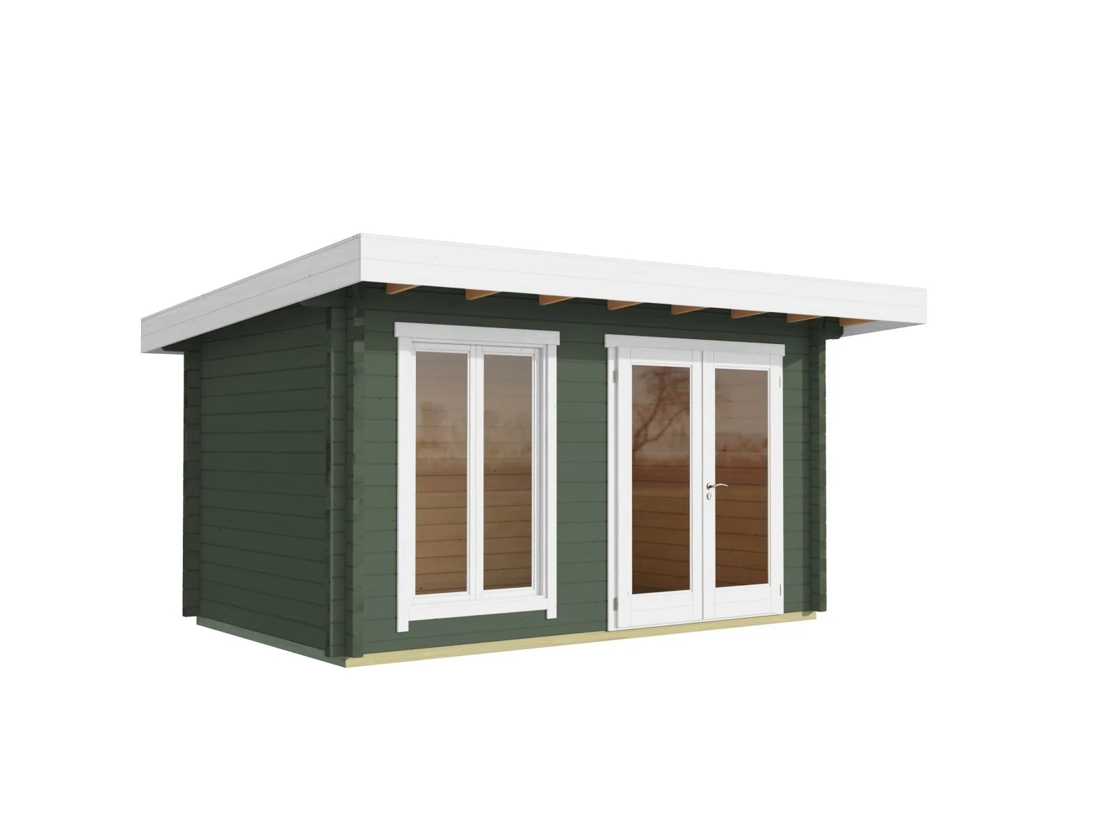 Lasita Gartenhaus Dorset 71, grüngrau, 70 mm - Image 3