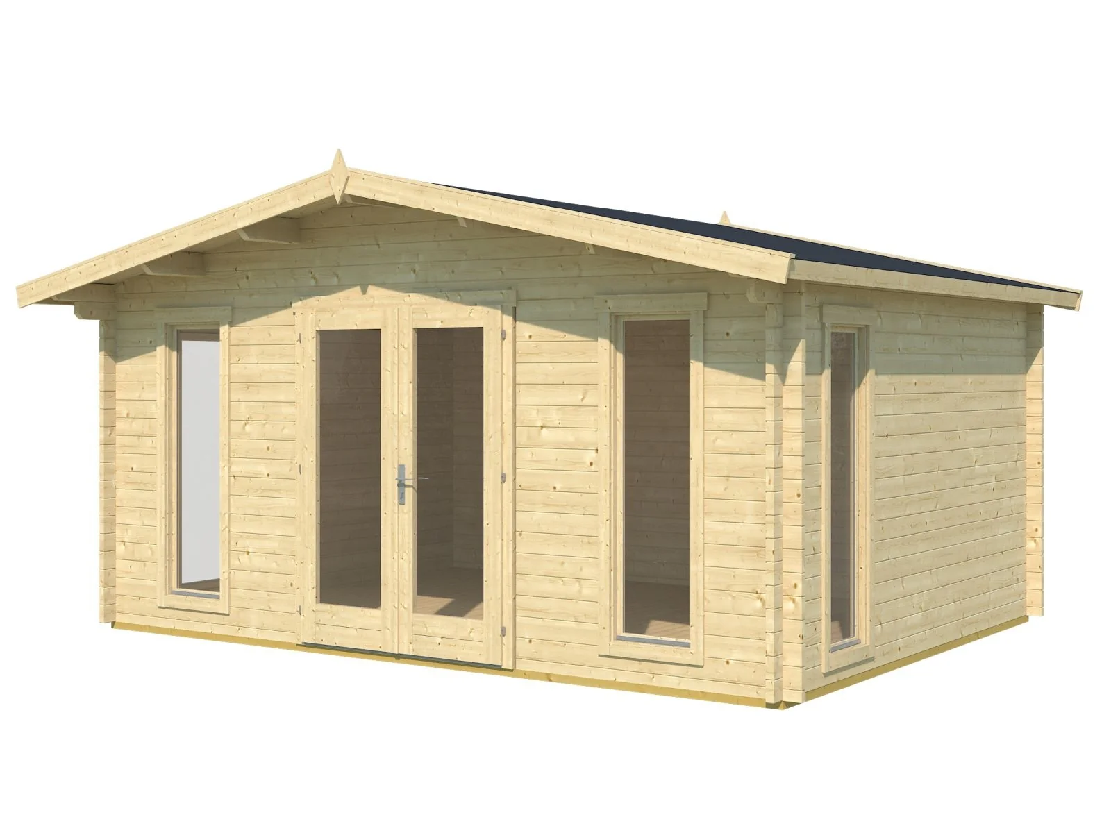 Lasita Gartenhaus Elgin 44 Gold, naturbelassen, 44 mm - Image 2