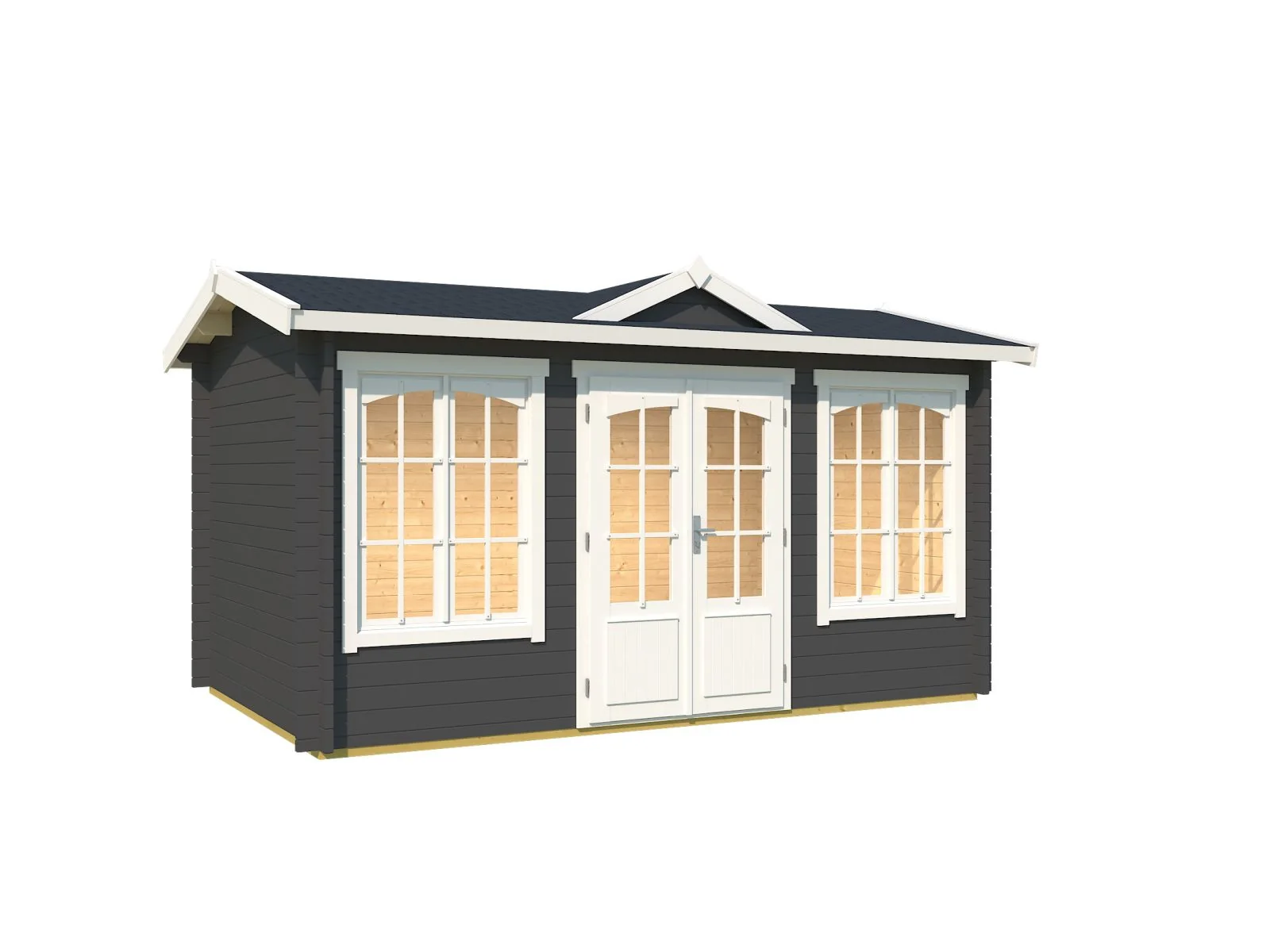 Lasita Gartenhaus Kensington , carbongrau, 44 mm - Image 2
