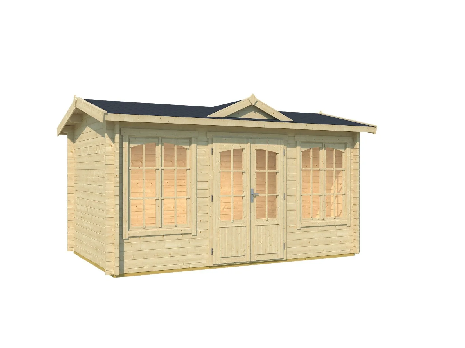 Lasita Gartenhaus Kensington, natur, 44 mm - Image 2