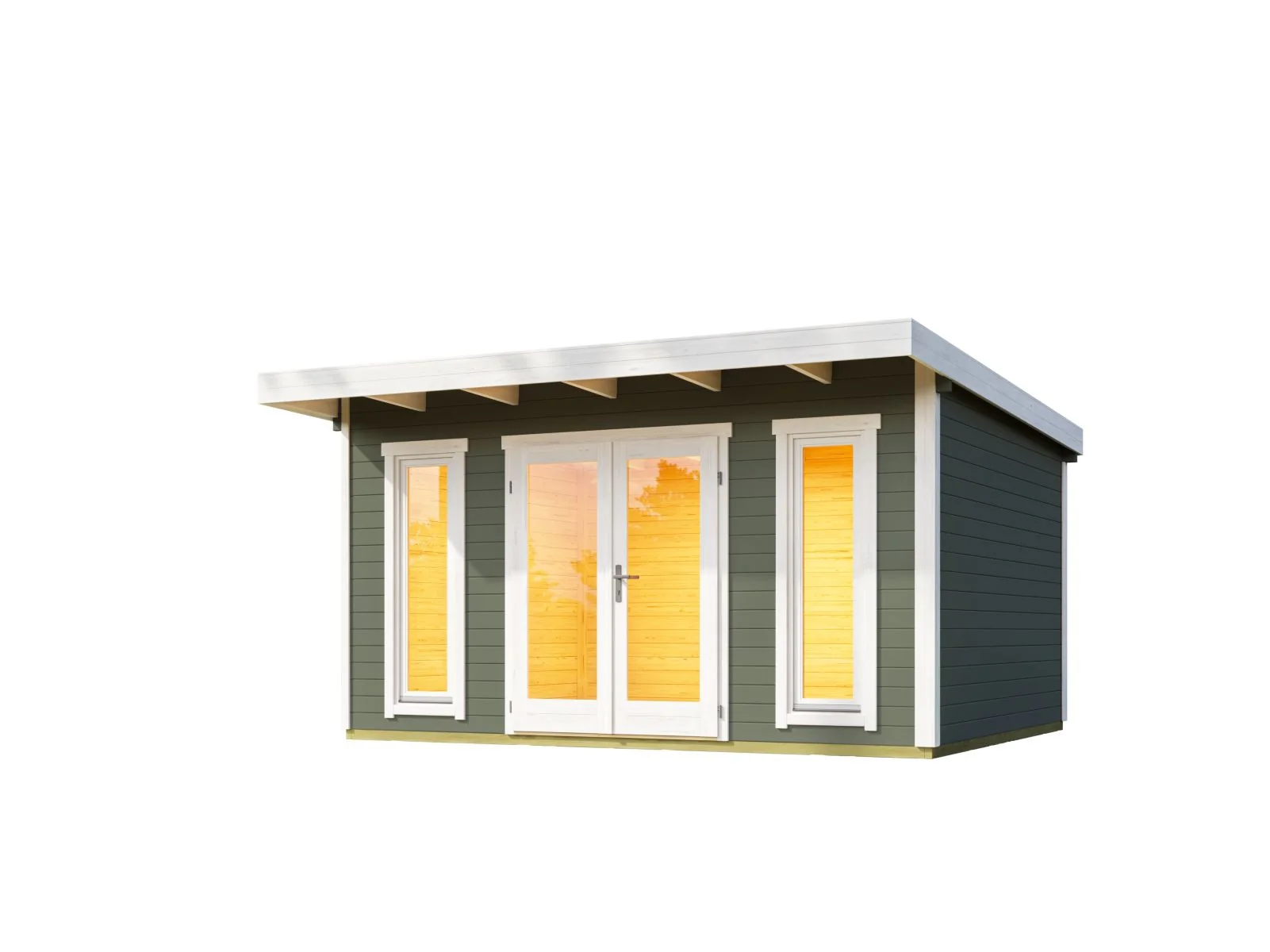 Lasita Gartenhaus Sizilien 1 grüngrau 44 mm - Image 2