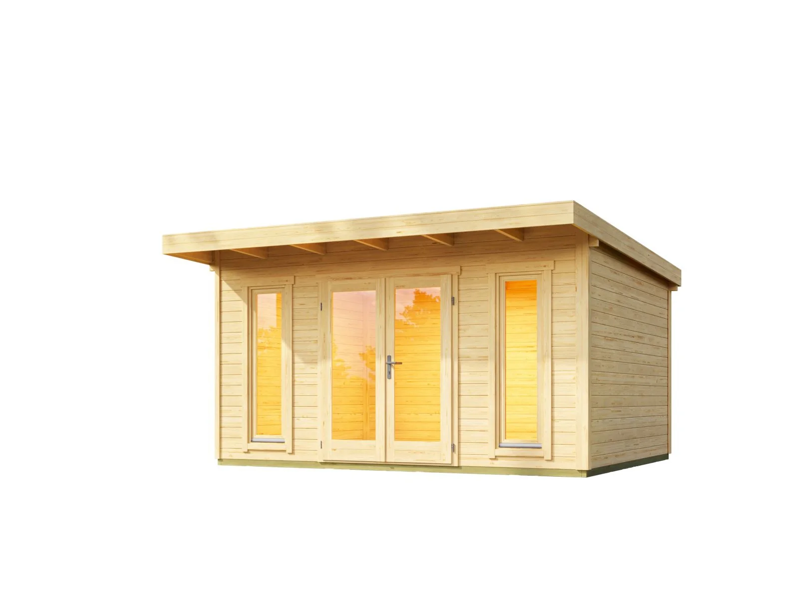 Lasita Gartenhaus Sizilien 1 naturbelassen 44 mm - Image 2