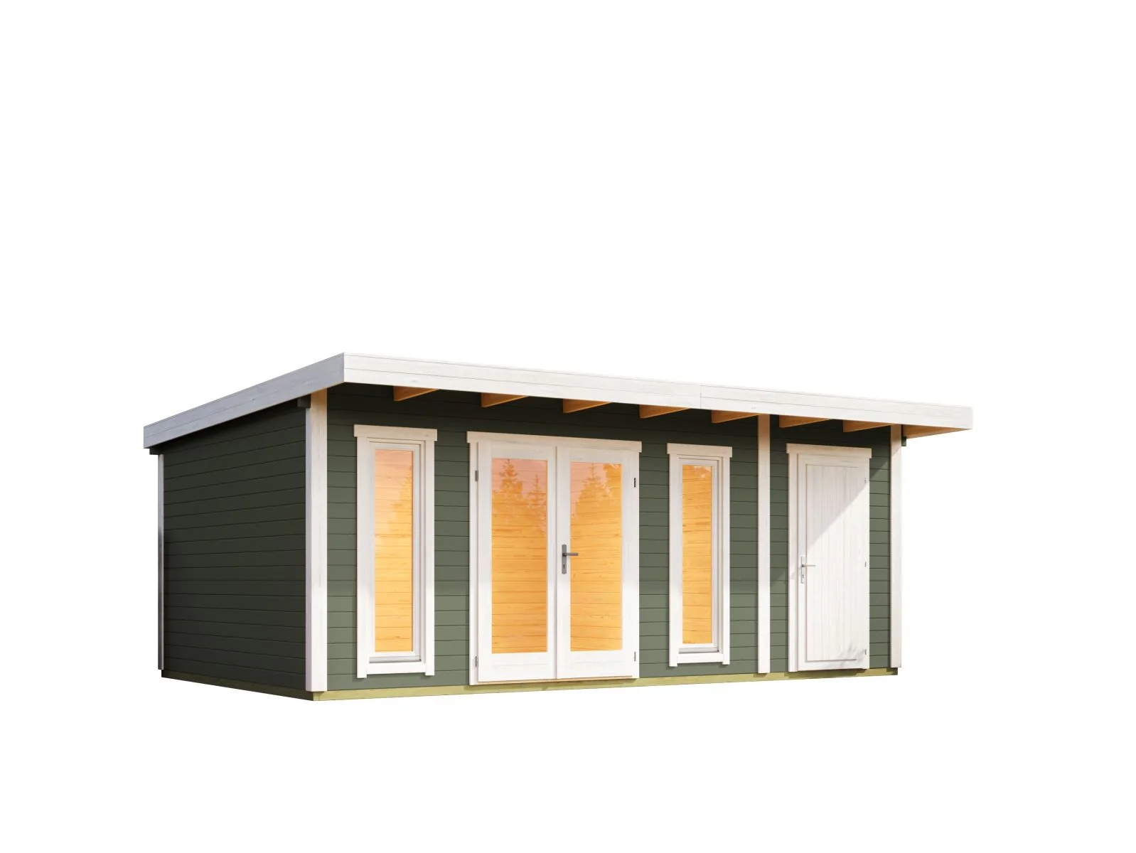 Lasita Gartenhaus Sizilien 2 grüngrau 44 mm - Image 2