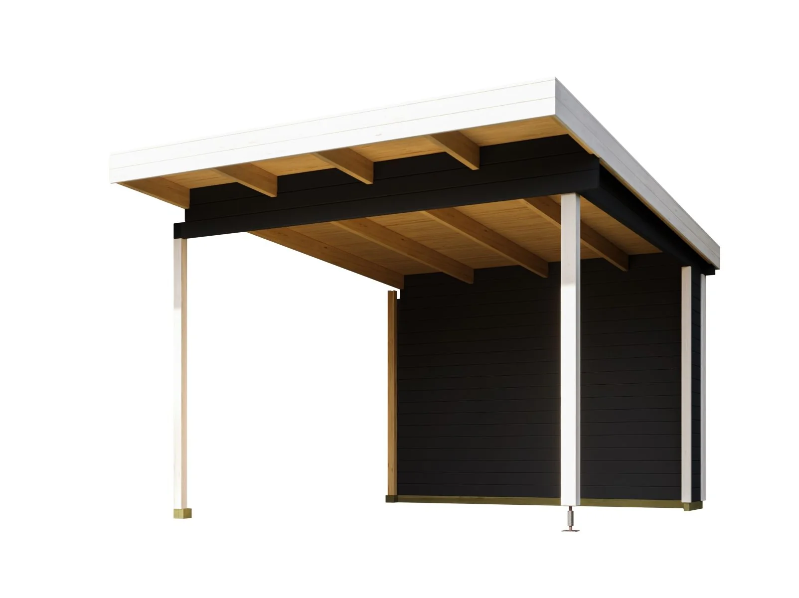 Lasita Gartenhaus Sizilien Dachverlängerung , carbongrau - Image 4