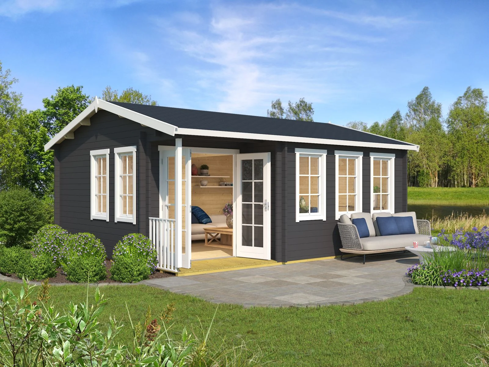 Lasita Gartenhaus Sri Lanka Gold carbongrau 44 mm