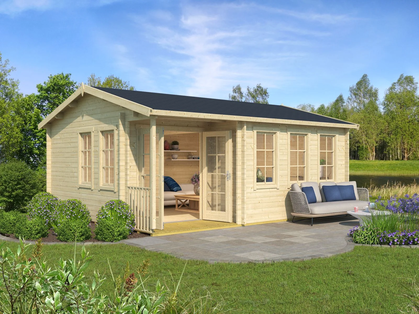 Lasita Gartenhaus Sri Lanka Gold naturbelassen 44 mm