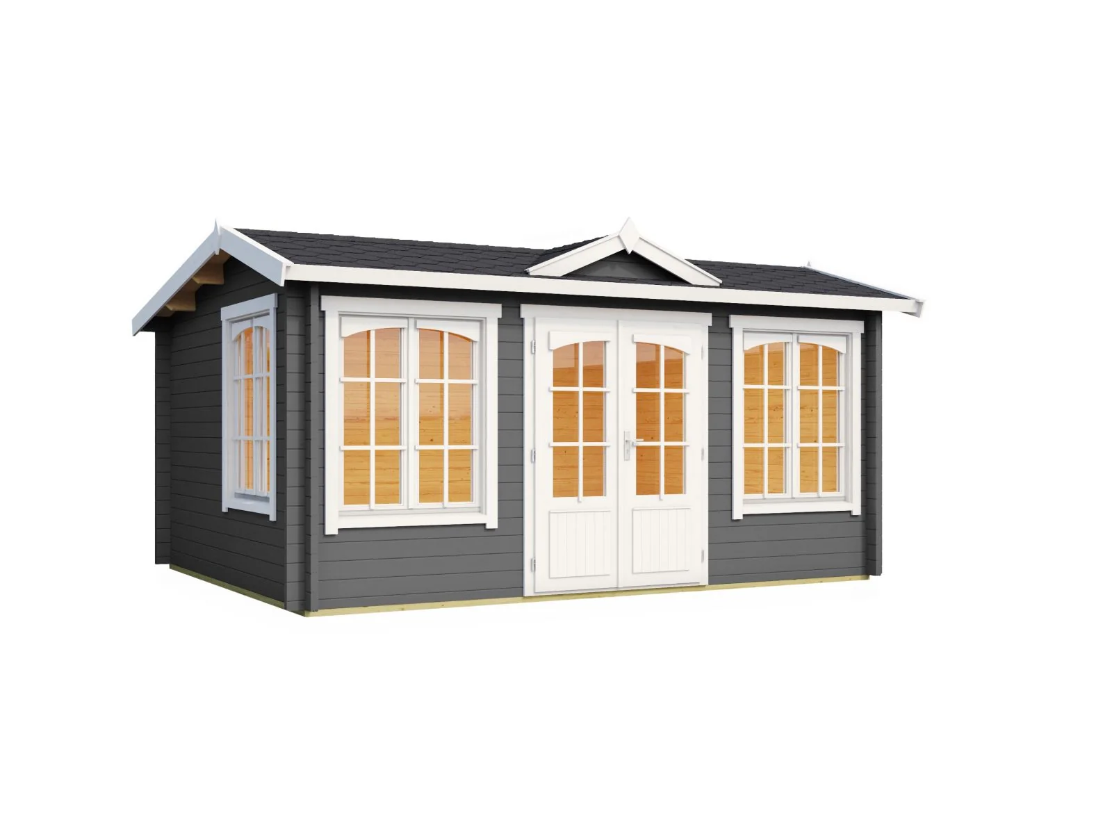 Lasita Gartenhaus Windsor 44 carbongrau 44 mm - Image 2