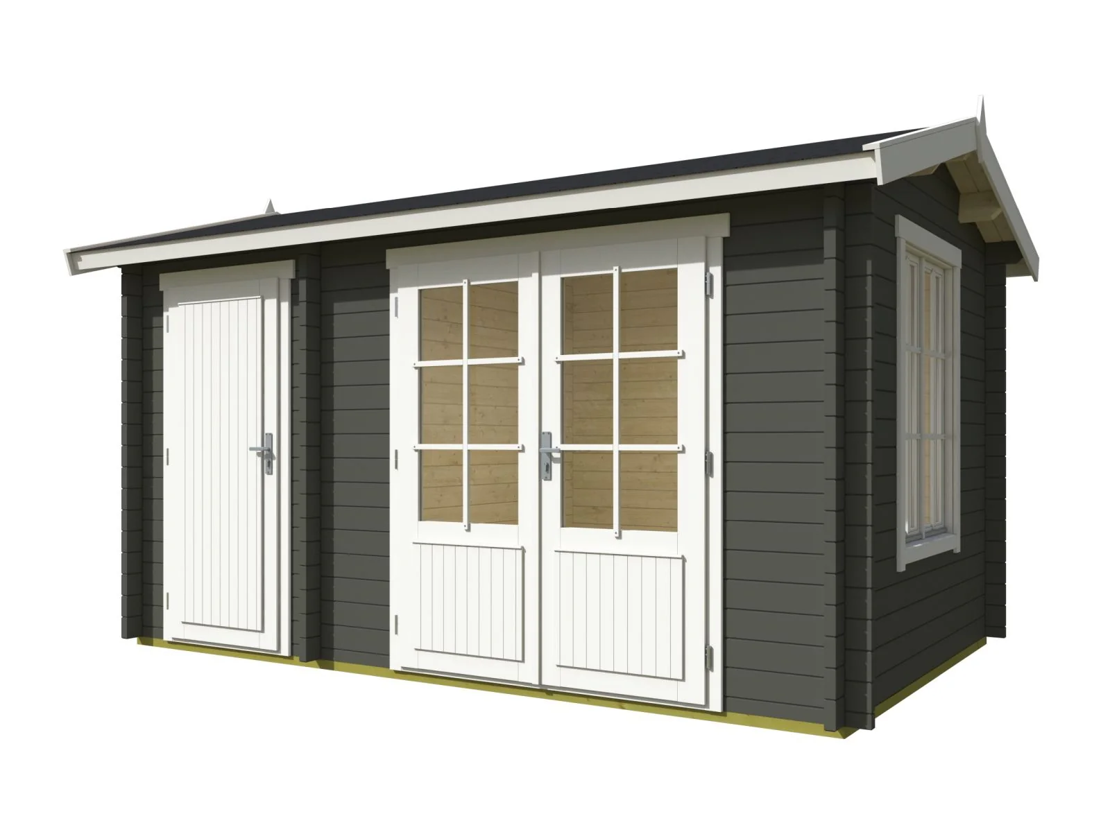Lasita Gartenhaus Wrexham 1 carbongrau 44 mm - Image 2