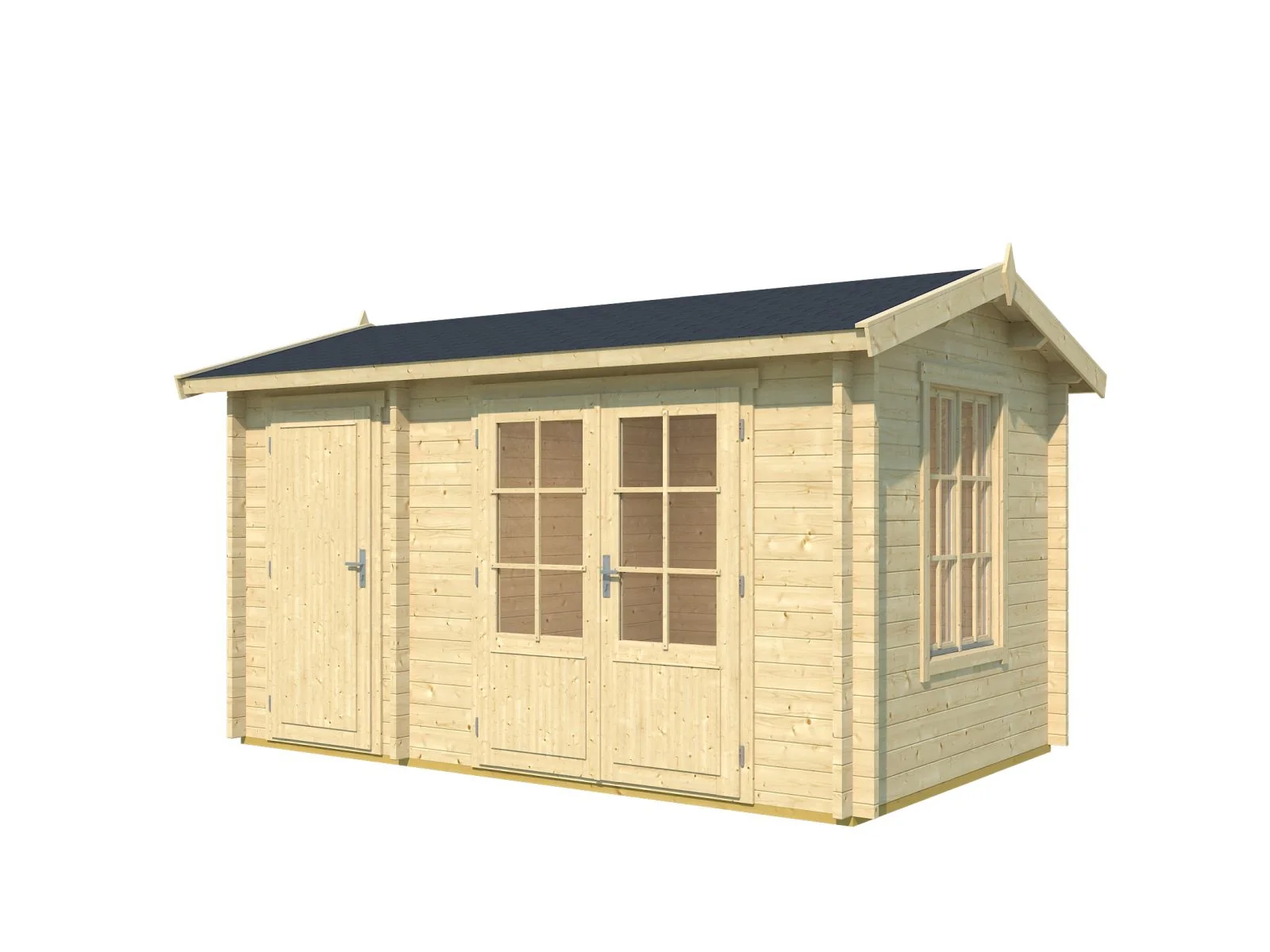 Lasita Gartenhaus Wrexham 1 natur 44 mm - Image 2