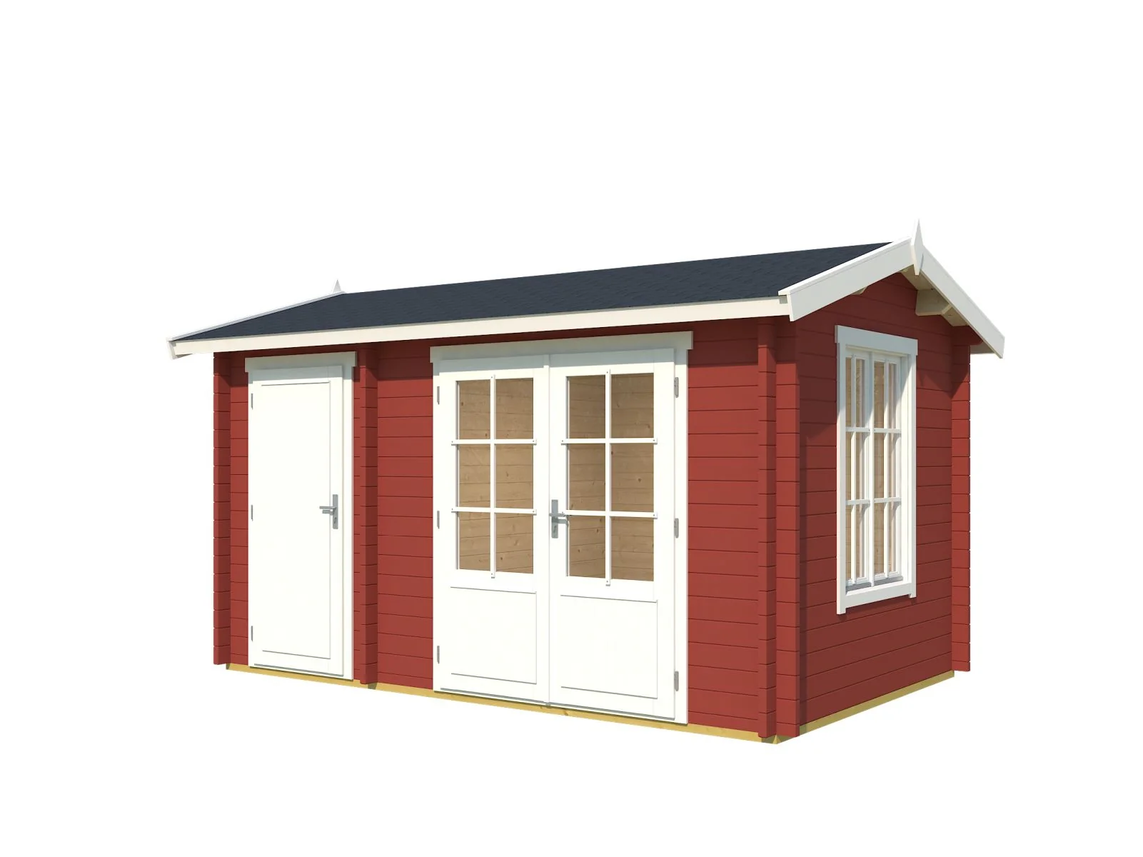 Lasita Gartenhaus Wrexham 1 schwedenrot 44 mm - Image 2