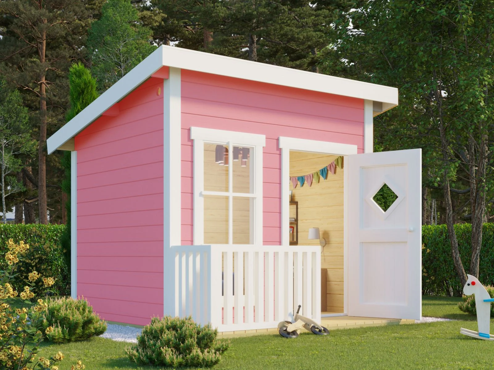 Lasita Kinderspielhaus Flipp hellrosa 19mm