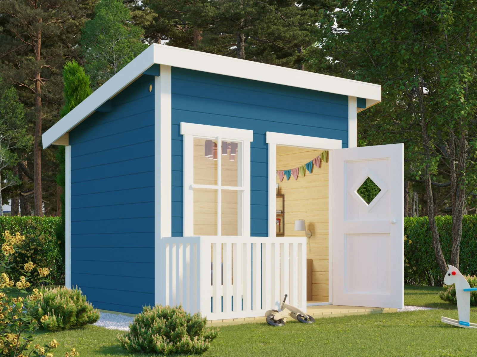 Lasita Kinderspielhaus Flipp lichtblau 19mm