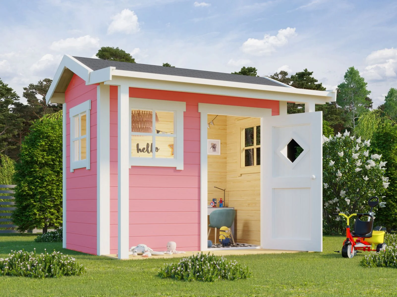 Lasita Kinderspielhaus Pingo hellrosa 19 mm