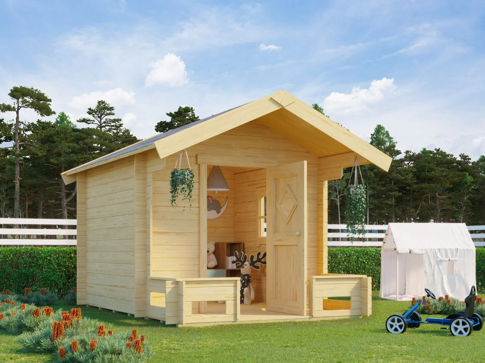 Lasita Kinderspielhaus Pinocchio naturbelassen 19 mm
