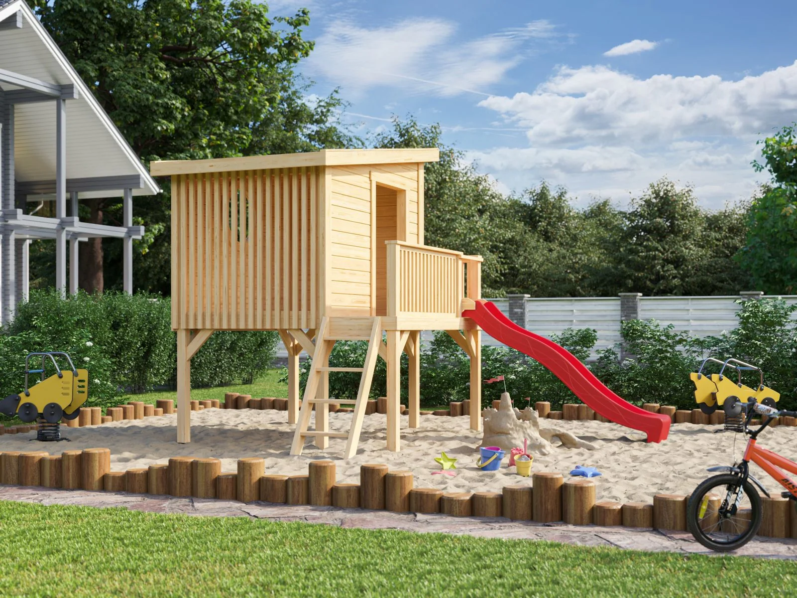 Lasita Kinderspielhaus Trivoli 1 naturbelassen 19 mm