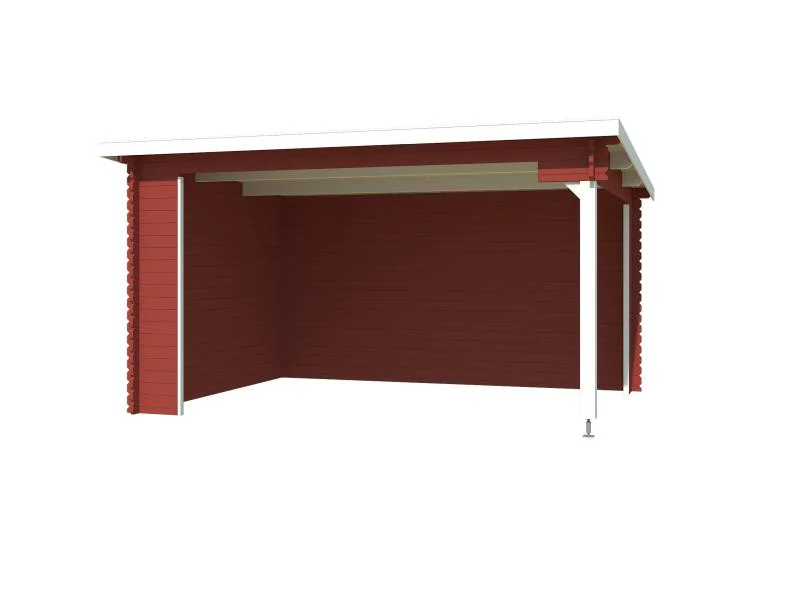 Lasita Unterstand / Lounge Columbus schwedenrot 34 mm - Image 2