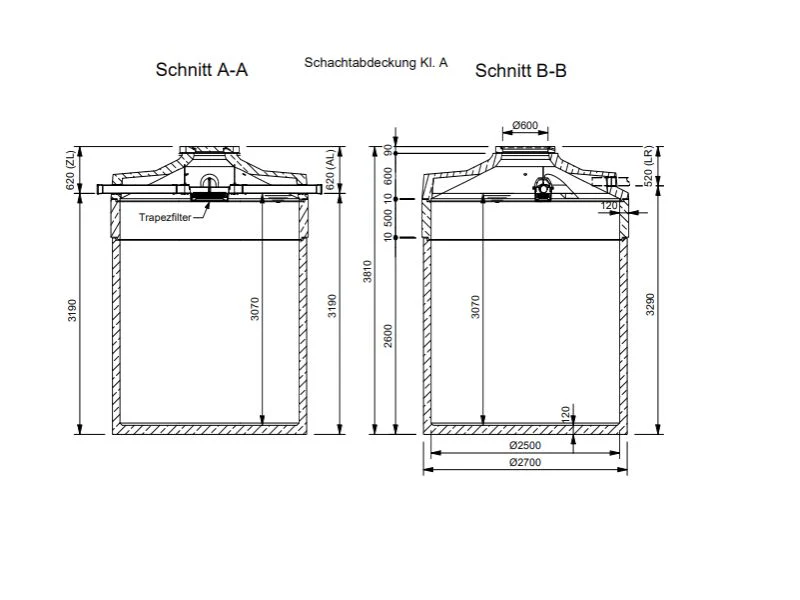 Mall Betonzisterne Family 15000 Liter, begehbar, mit Trapezfilter - Image 3