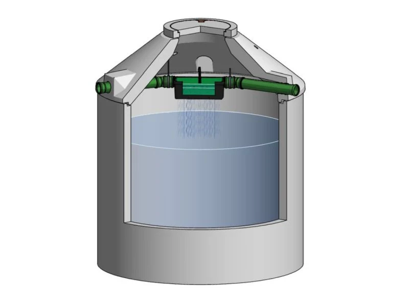 Mall Betonzisterne Family 3900 Liter, begehbar, mit Trapezfilter