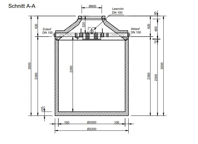 Mall Betonzisterne Family 7000 Liter, begehbar, mit Patronenfilter - Image 3