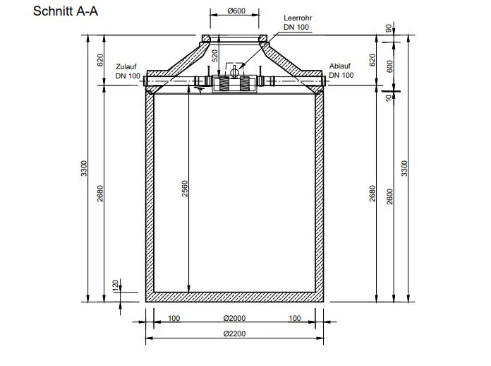 Mall Betonzisterne Family 8000 Liter, begehbar, mit Patronenfilter - Image 3