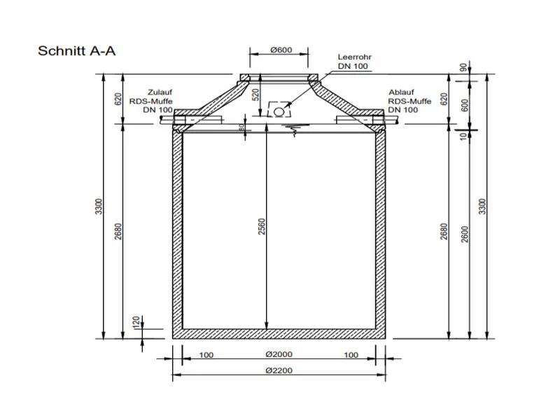 Mall Betonzisterne Family 8000 Liter, begehbar, ohne Filter - Image 2