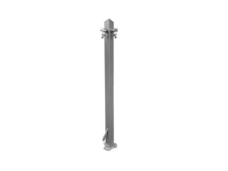 Mall Entnahmestelle Alu-Säule Fontana P, inkl. 2 Wasserhähne
