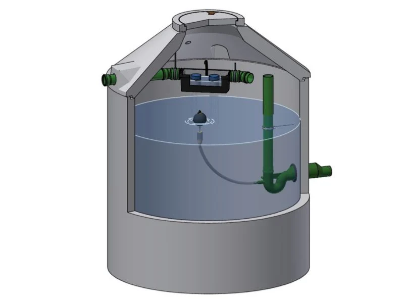 Mall Retentionszisterne Reto Family 3900 Liter, begehbar, mit Patronenfilter