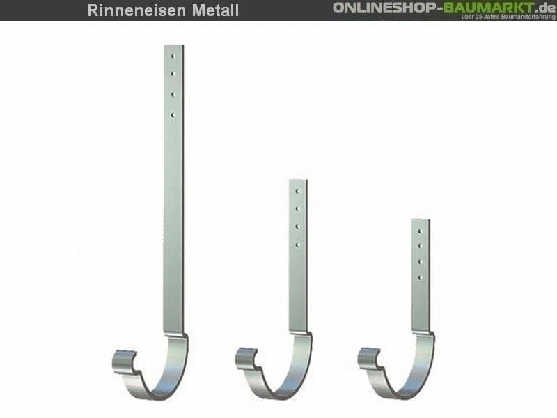 Metall-Dachrinne dunkelgrau Satteldach 900 cm - Image 5