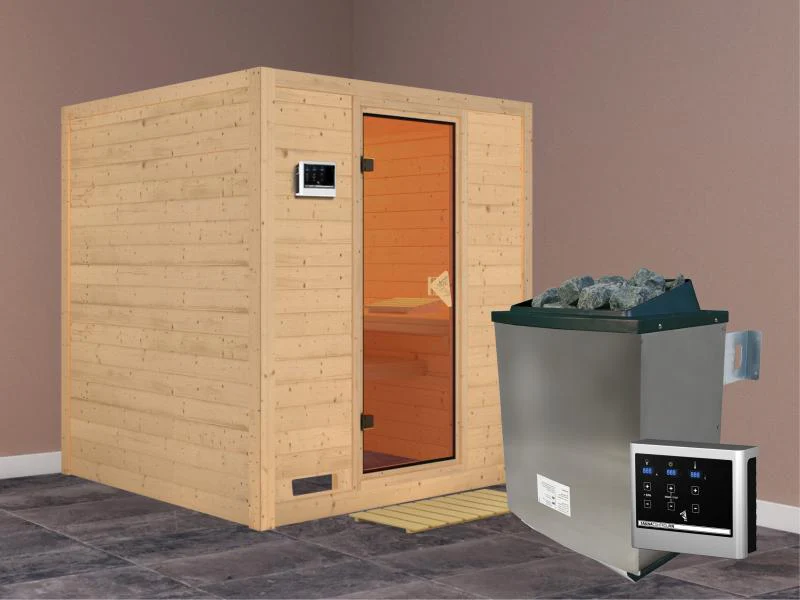 Mojave - Karibu Sauna inkl. 9-kW-Ofen - ohne Dachkranz - - Image 2