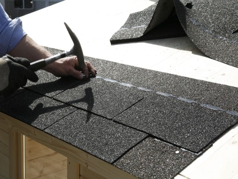 Montage 10 Pakete Bitumen Dachschindeln