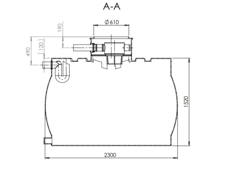Nautilus Zisterne Ozeanis 4.000 Liter mit Korbfilter & Siphon - Image 4