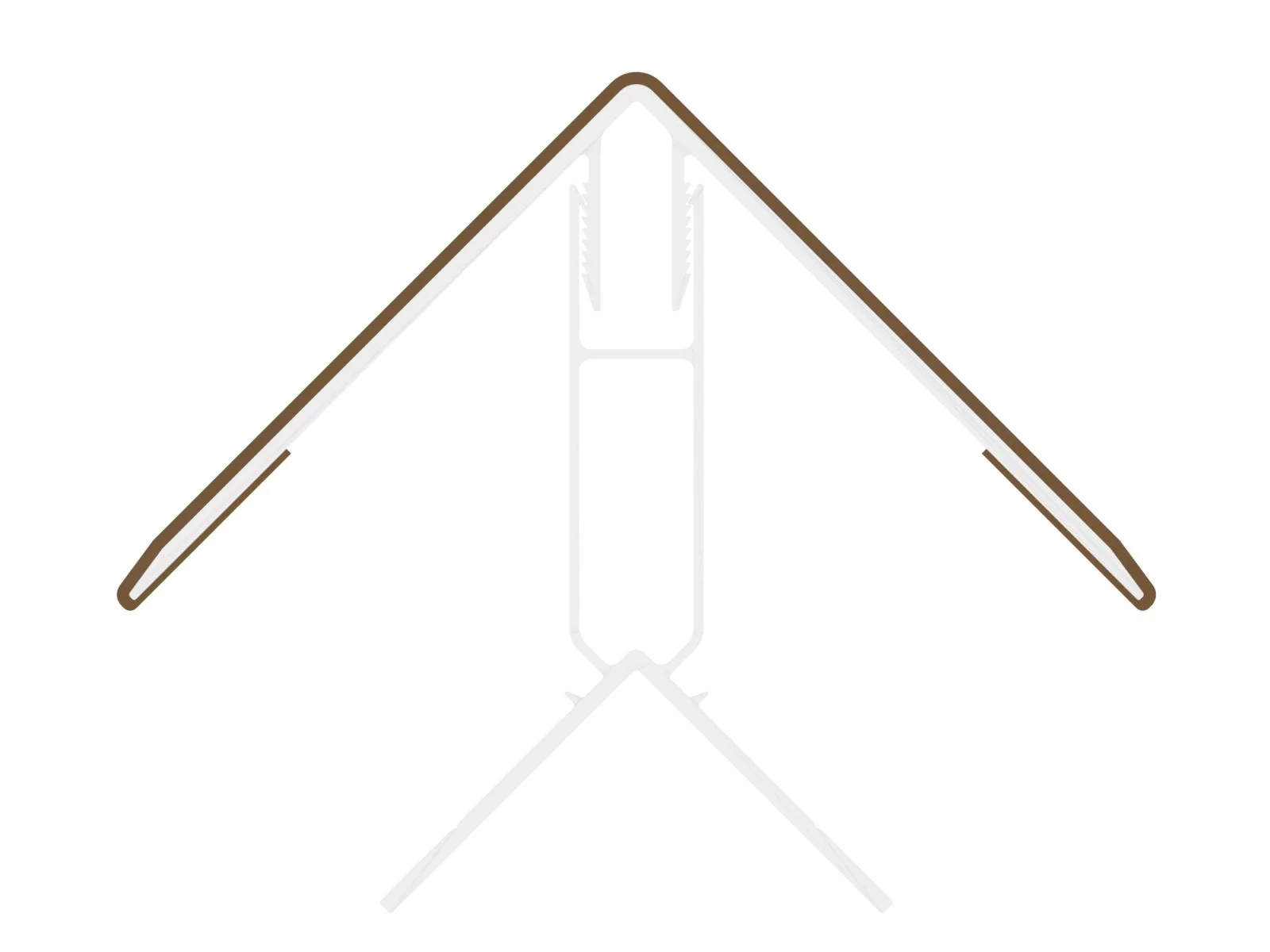 Linholm Fassadenprofil Alu-Coex Außeneckprofil Teak - Image 4