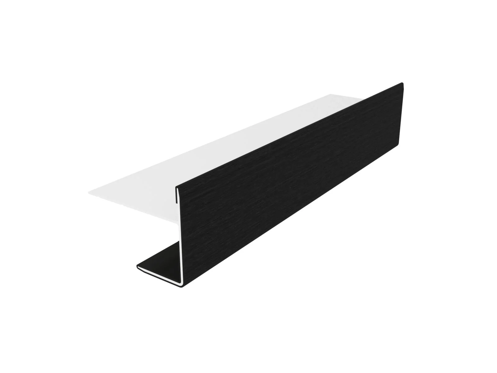 Linholm Fassadenprofil Alu-Coex Endprofil Ebony - Image 3