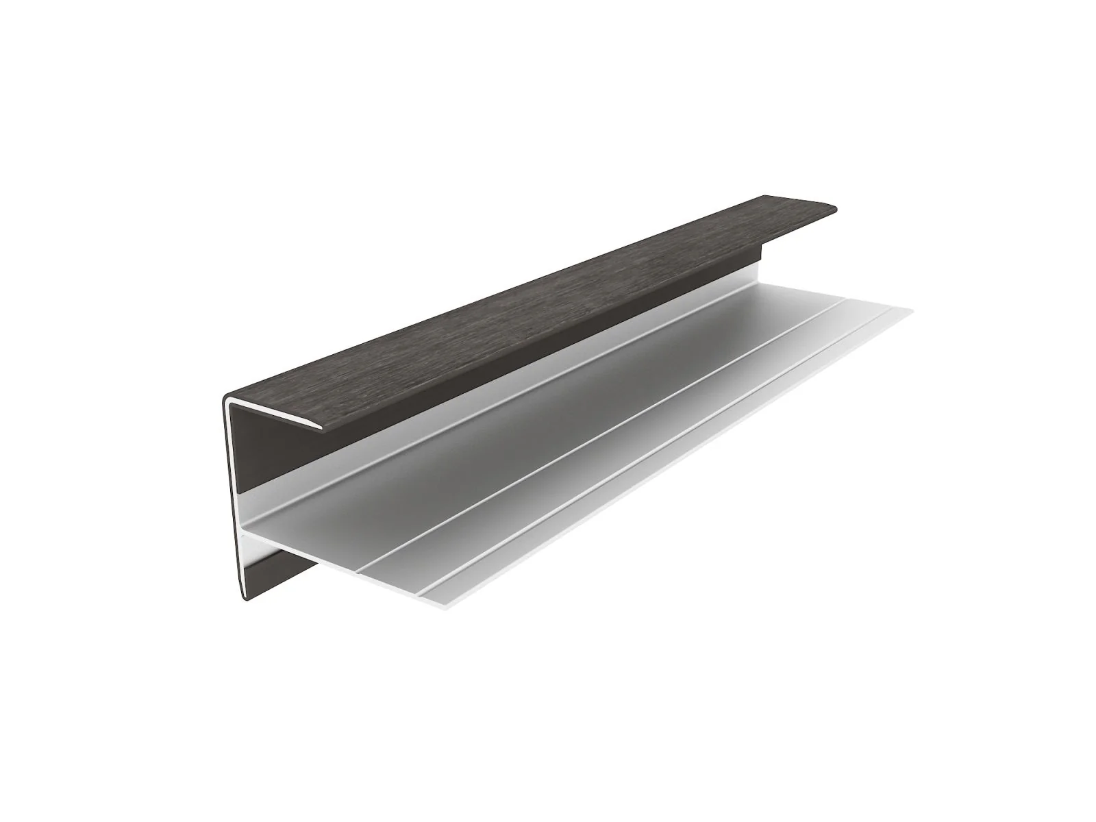 Linholm Fassadenprofil Alu-Coex Endprofil Silver Gray - Image 4