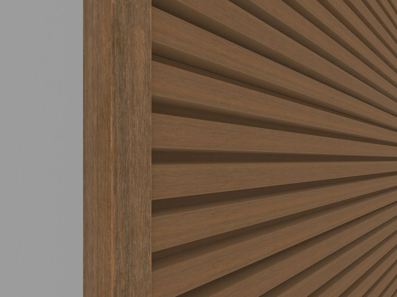 Linholm Fassadenprofil Alu-Coex Endprofil Teak