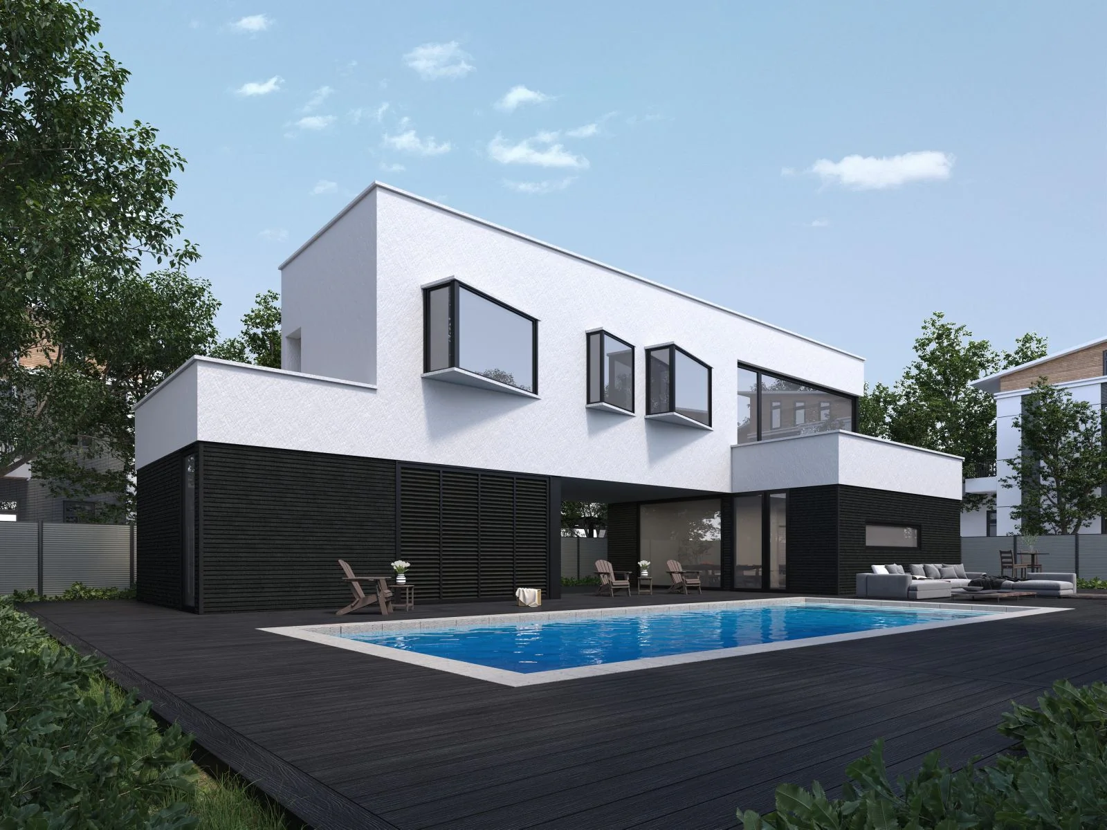 Linholm WPC Fassadenverkleidung, Castellation Pro 35, Ebony, Länge 390 cm - Image 3