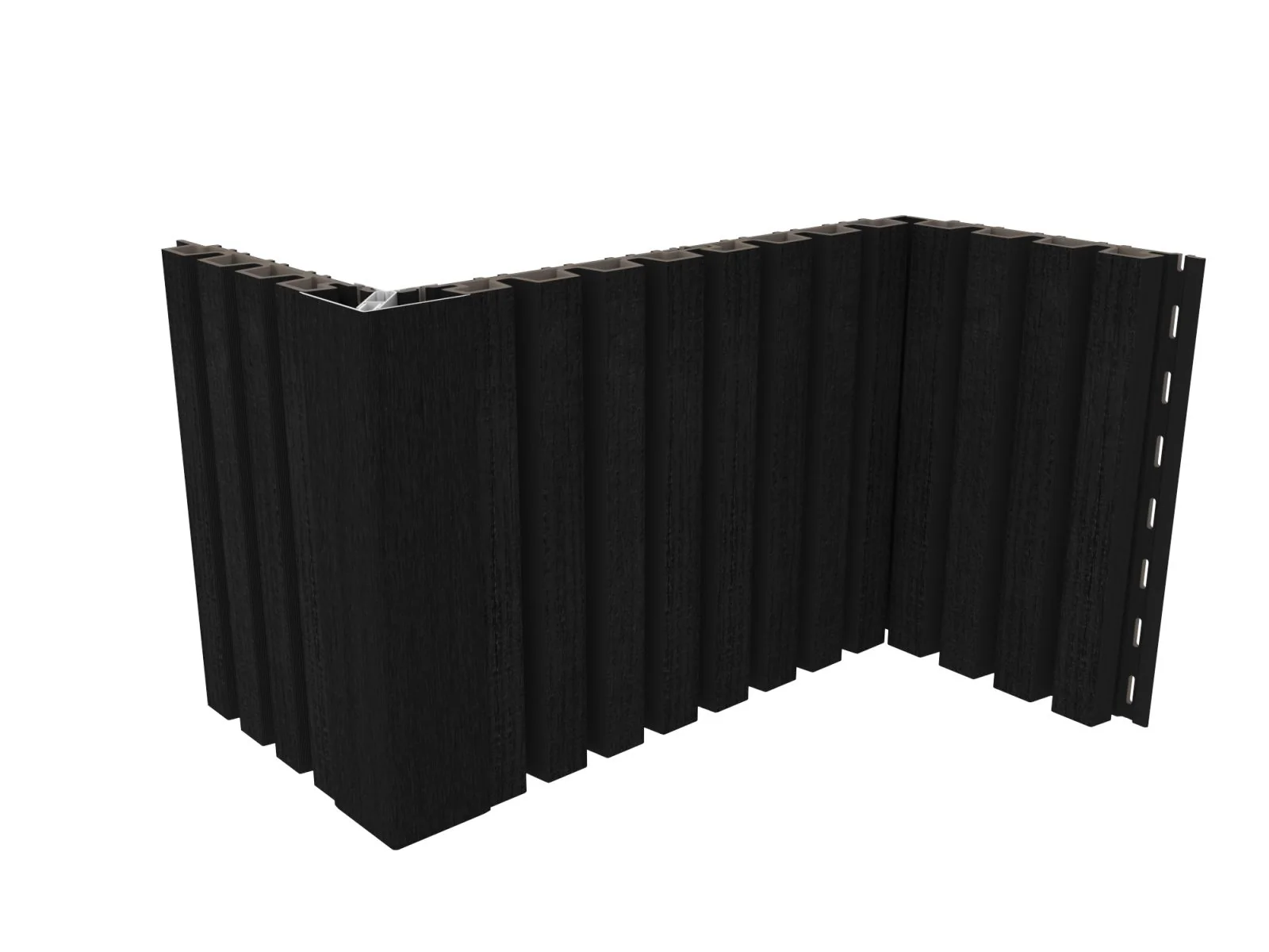 Linholm WPC Fassadenverkleidung, Castellation Pro 35, Ebony, Länge 390 cm - Image 9