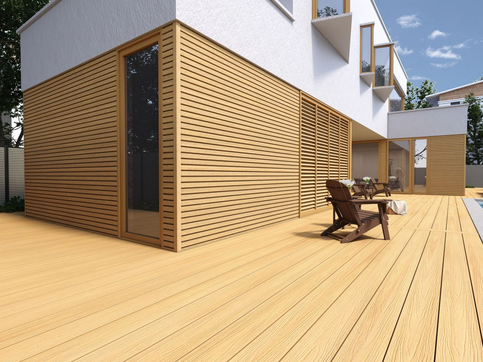 Linholm WPC Fassadenverkleidung, Castellation Pro 35, Red Cedar, Länge 390 cm - Image 4