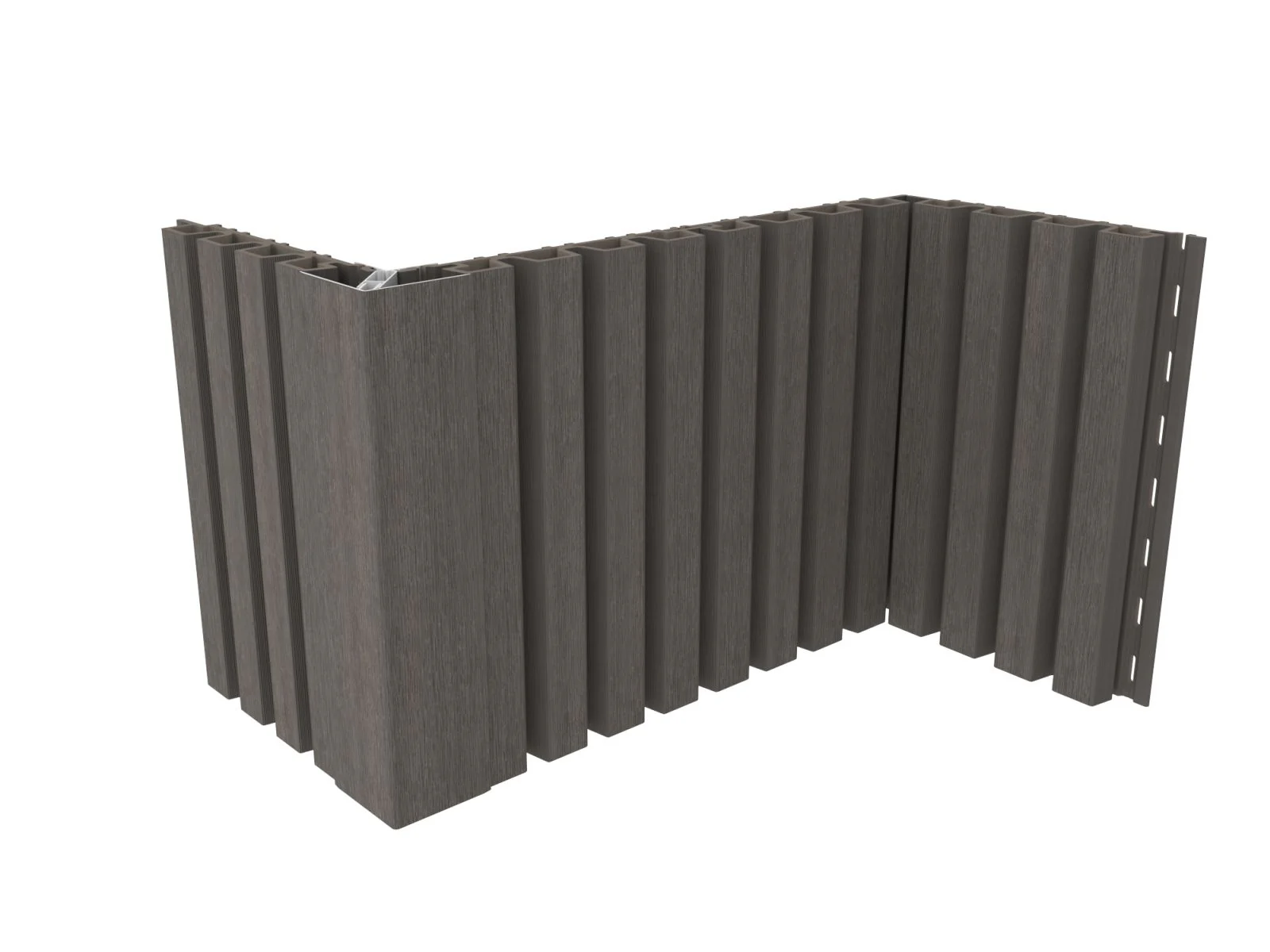 Linholm WPC Fassadenverkleidung, Castellation Pro 35, Silver Gray, Länge 290cm - Image 10