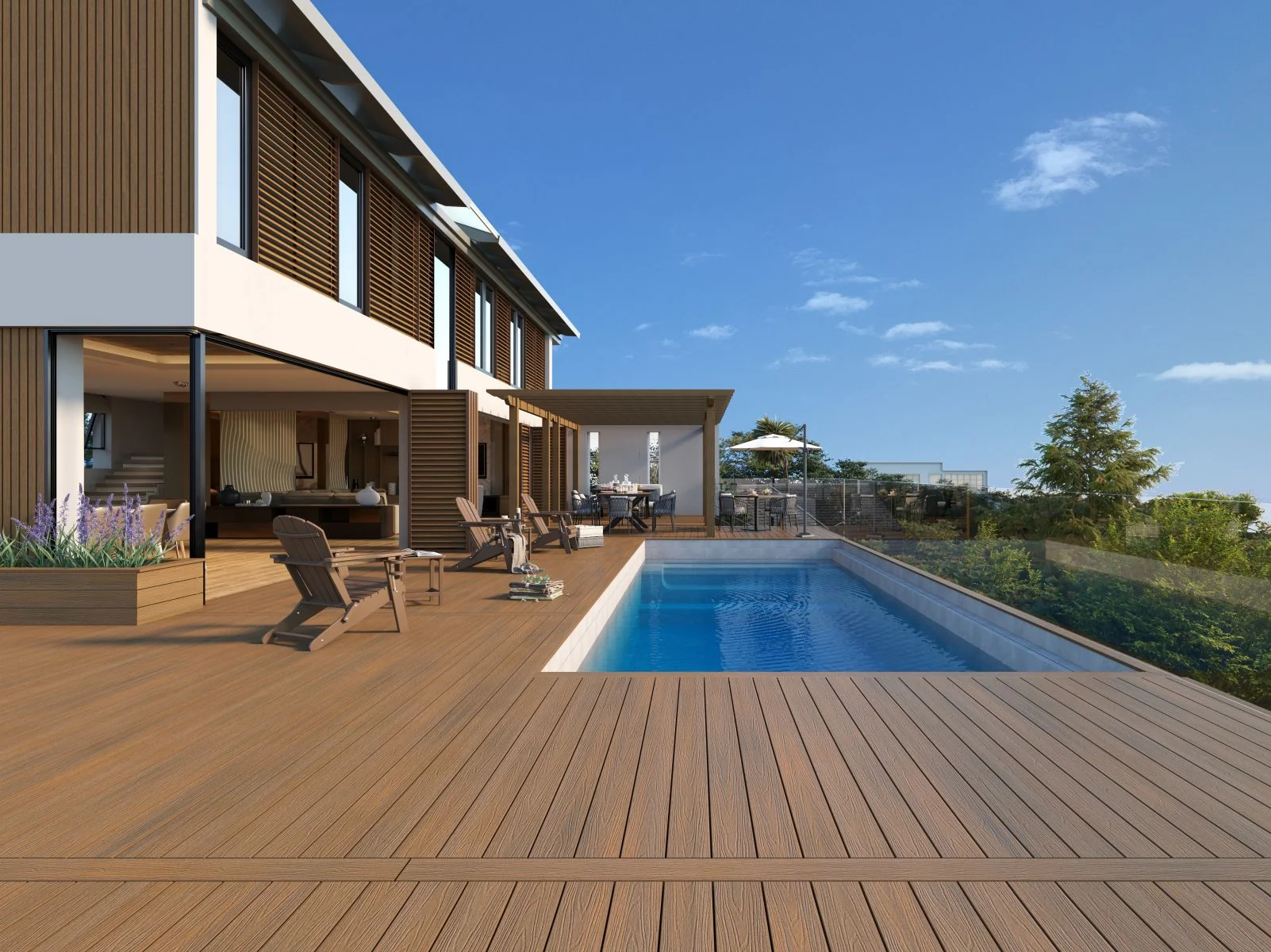 Linholm WPC Fassadenverkleidung, Castellation Pro 35 Teak, Länge 290 cm - Image 5