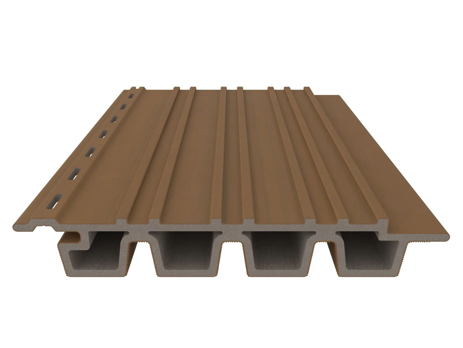 Linholm WPC Fassadenverkleidung, Castellation Pro 35 Teak, Länge 390 cm - Image 6