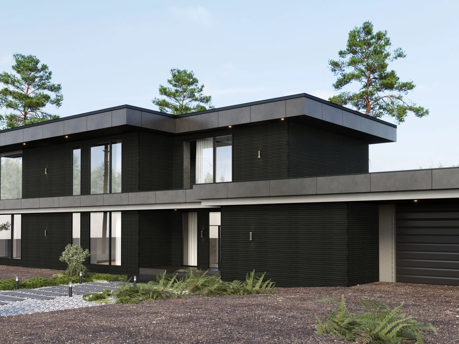 Linholm WPC Fassadenverkleidung, Castellation Pro 65, Ebony, Länge 290 cm - Image 3