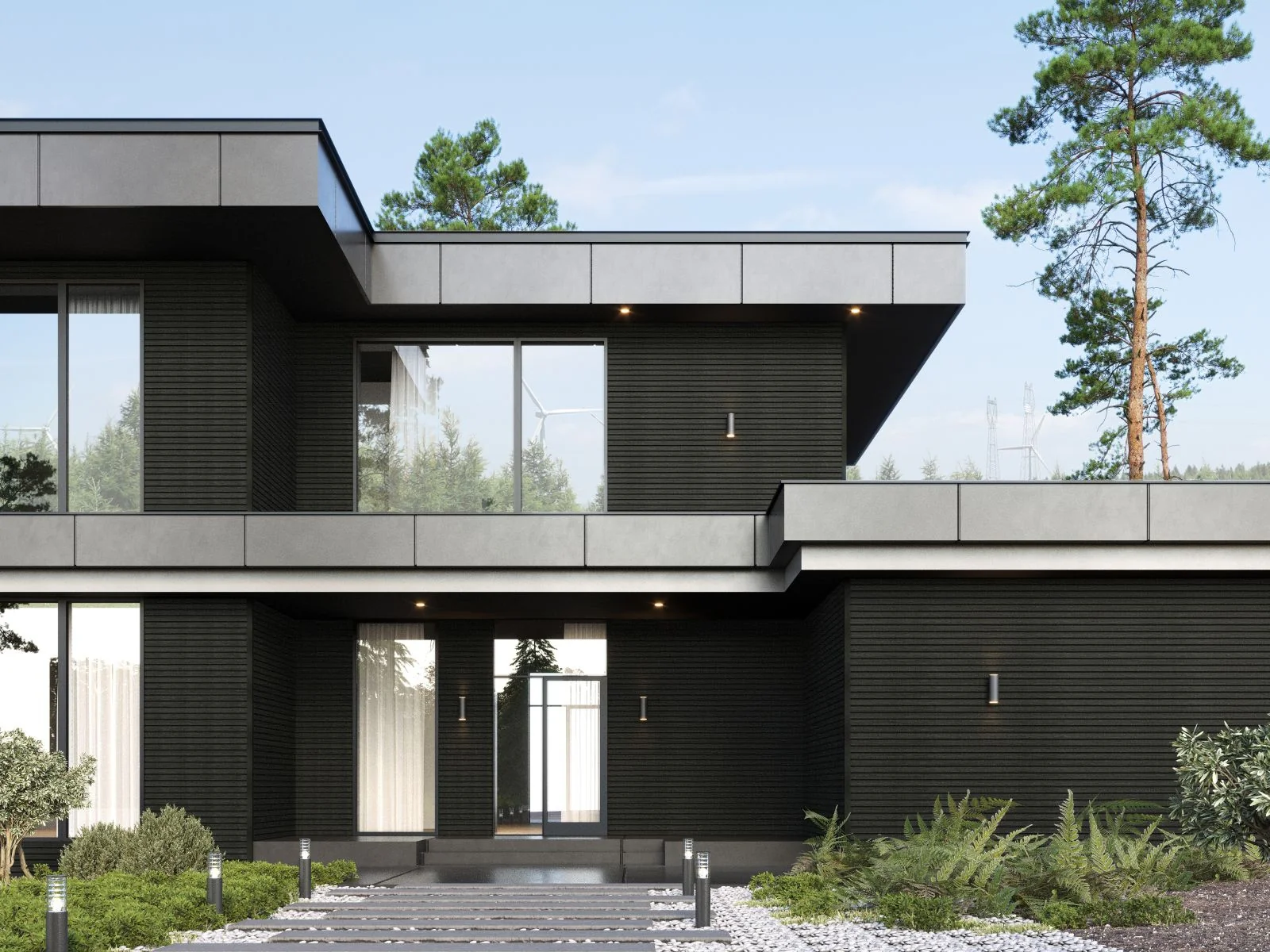 Linholm WPC Fassadenverkleidung, Castellation Pro 65, Ebony, Länge 290 cm - Image 4