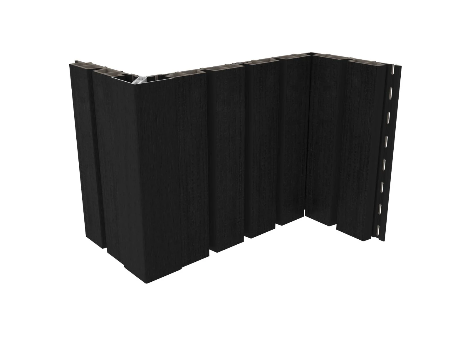 Linholm WPC Fassadenverkleidung, Castellation Pro 65, Ebony, Länge 390 cm - Image 9