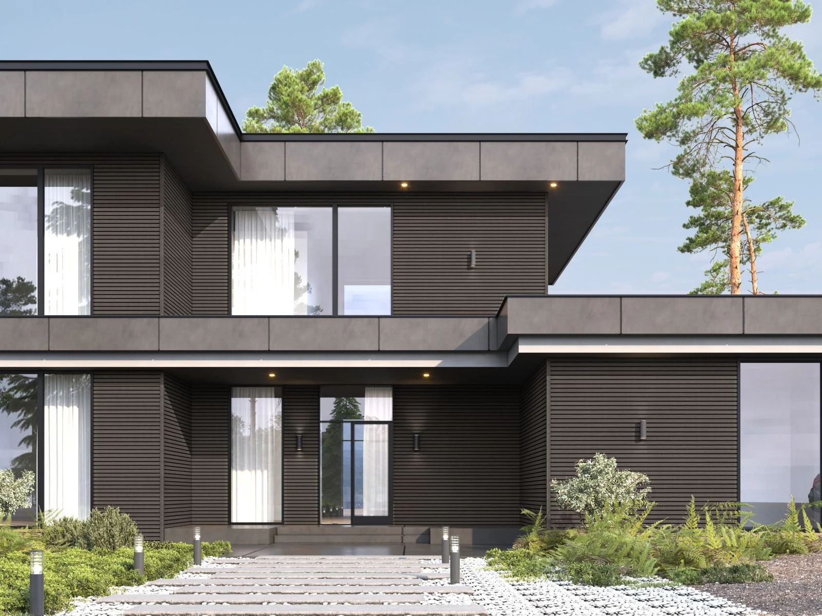 Linholm WPC Fassadenverkleidung, Castellation Pro 65, Silver Gray, Länge 290 cm - Image 4