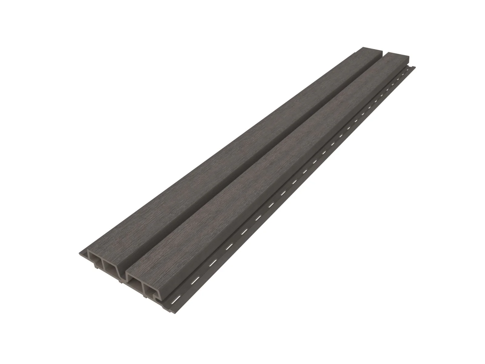 Linholm WPC Fassadenverkleidung, Castellation Pro 65, Silver Gray, Länge 390 cm