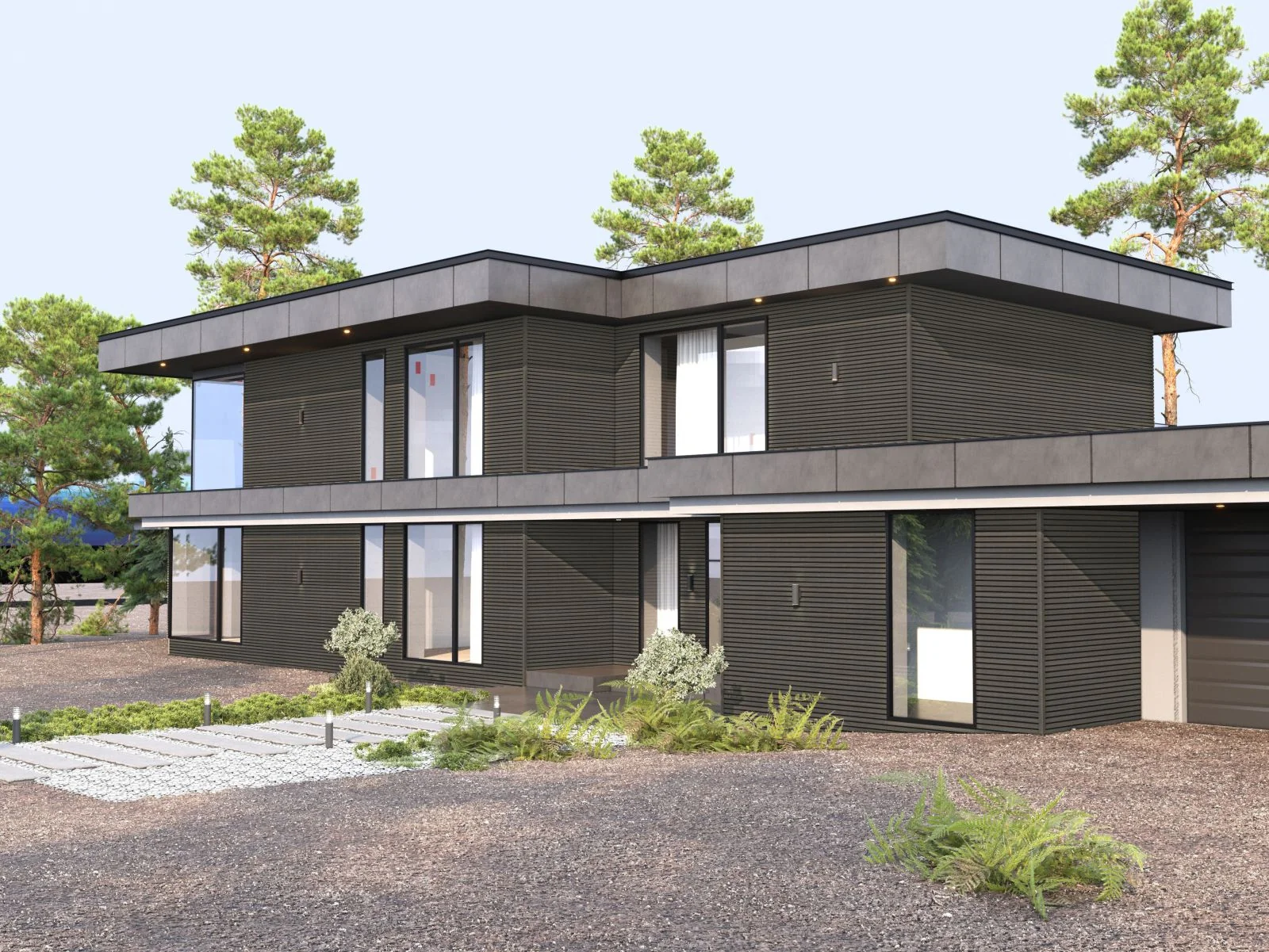Linholm WPC Fassadenverkleidung, Castellation Pro 65, Silver Gray, Länge 390 cm - Image 3