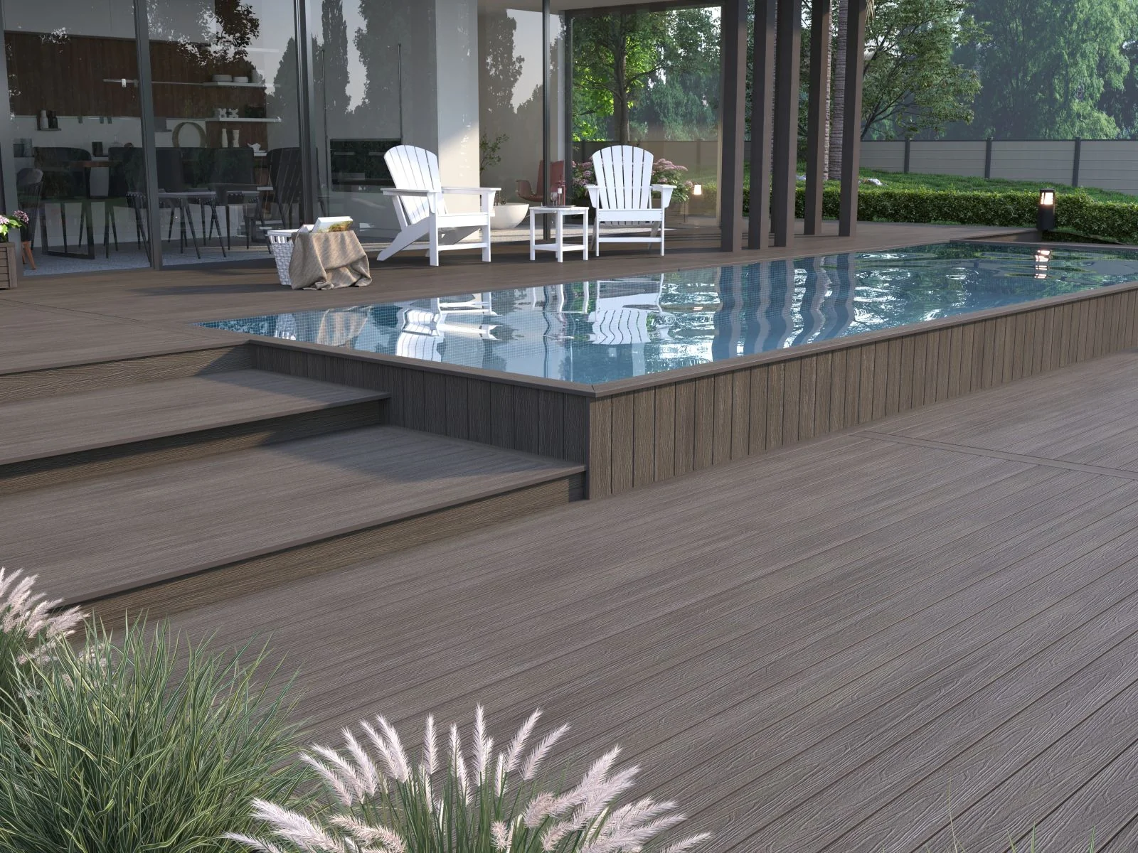 Linholm WPC Terrassendiele Deluxe, Silver Gray, Länge 300 cm - Image 5
