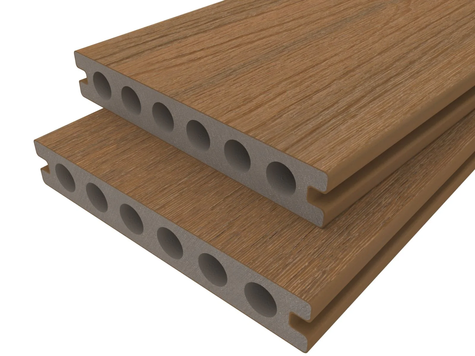 Linholm WPC Terrassendiele Deluxe, Teak, Länge 300 cm - Image 3
