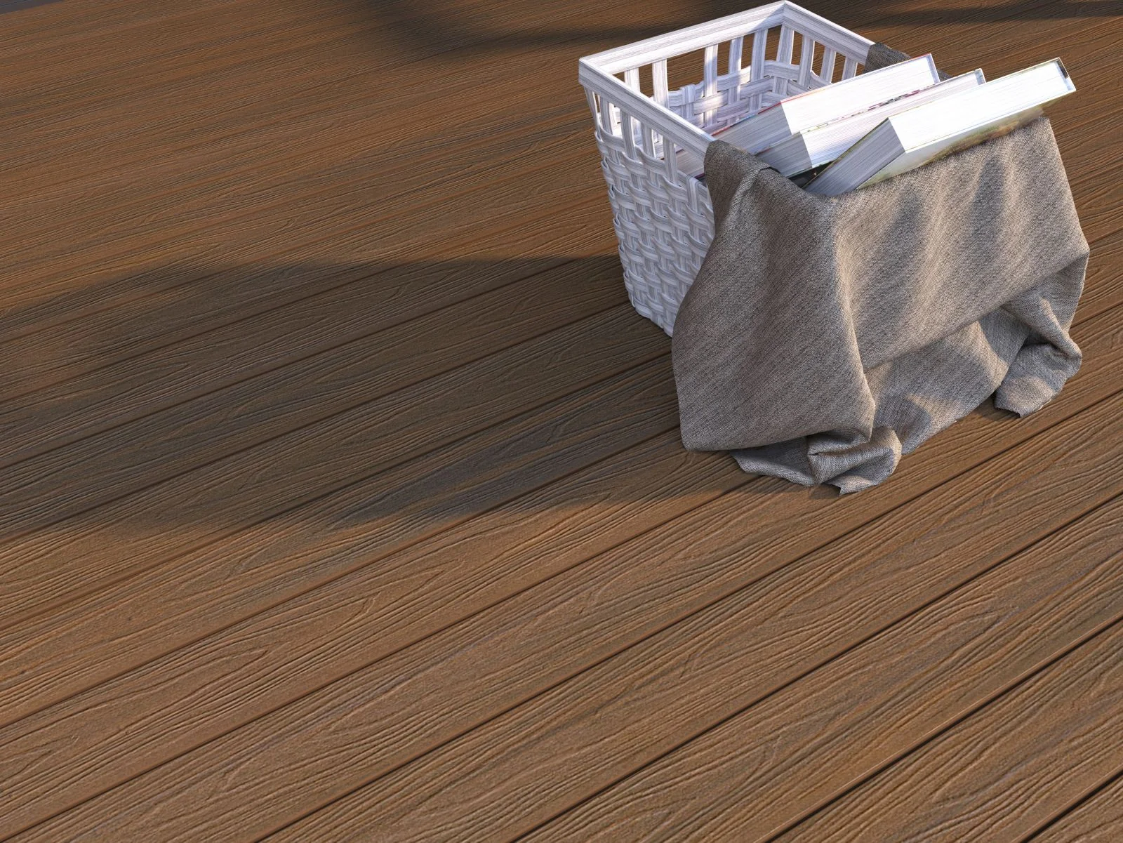 Linholm WPC Terrassendiele Deluxe, Teak, Länge 300 cm - Image 6